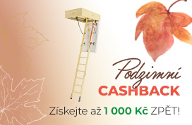 CASHBACK na půdní schody GREENSTEP