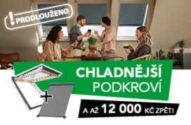 Chladnější podkroví s cashbackem až 12 000 Kč!