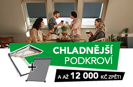 Chladnější podkroví s cashbackem až 12 000 Kč!