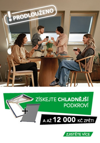Chladnější podkroví s CASHBACKEM