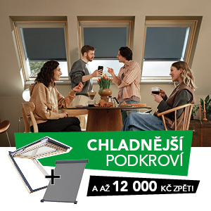 Chladnější podkroví a až 12 000 Kč zpět!
