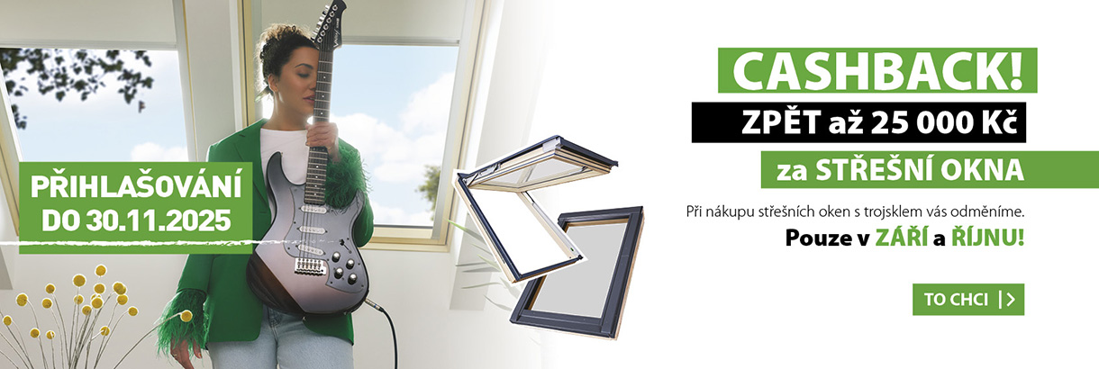 AKCE! Získejte zpět až 25 000 Kč za střešní okna!