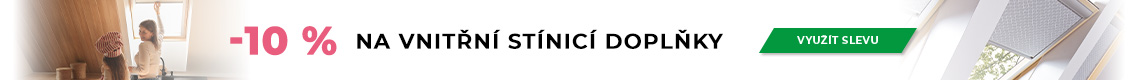 Sleva 10 % na vnitřní stínicí doplňky