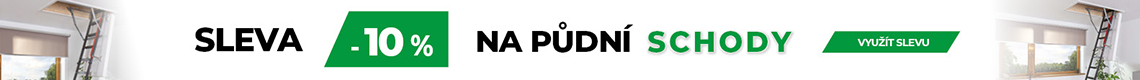 Sleva 10 % na půdní schody