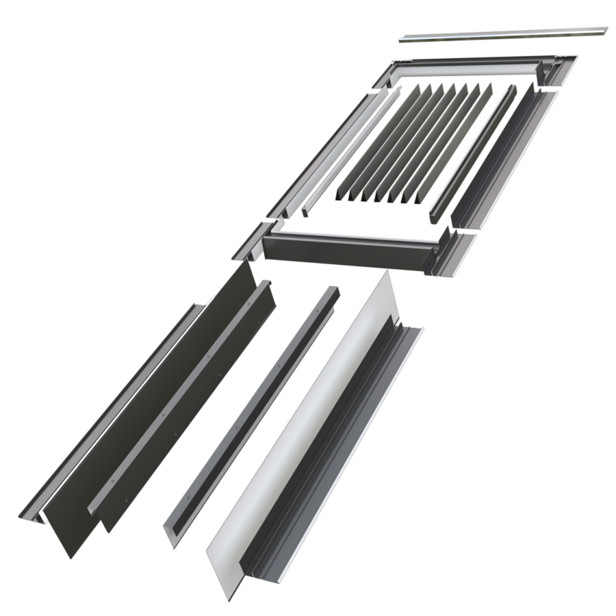 Konstrukce lemování pro fasádní sestavy