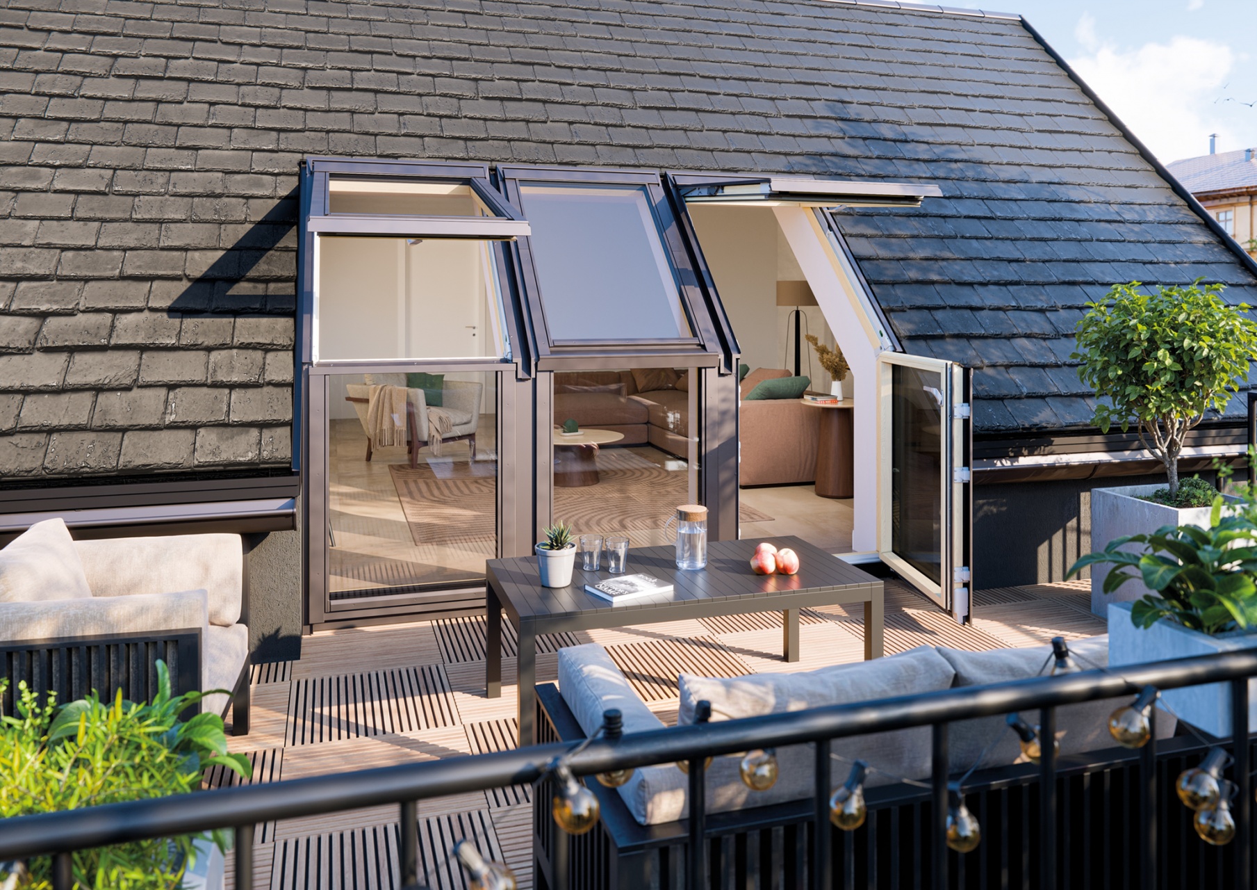 Těsnicí lemování pro terasová okna