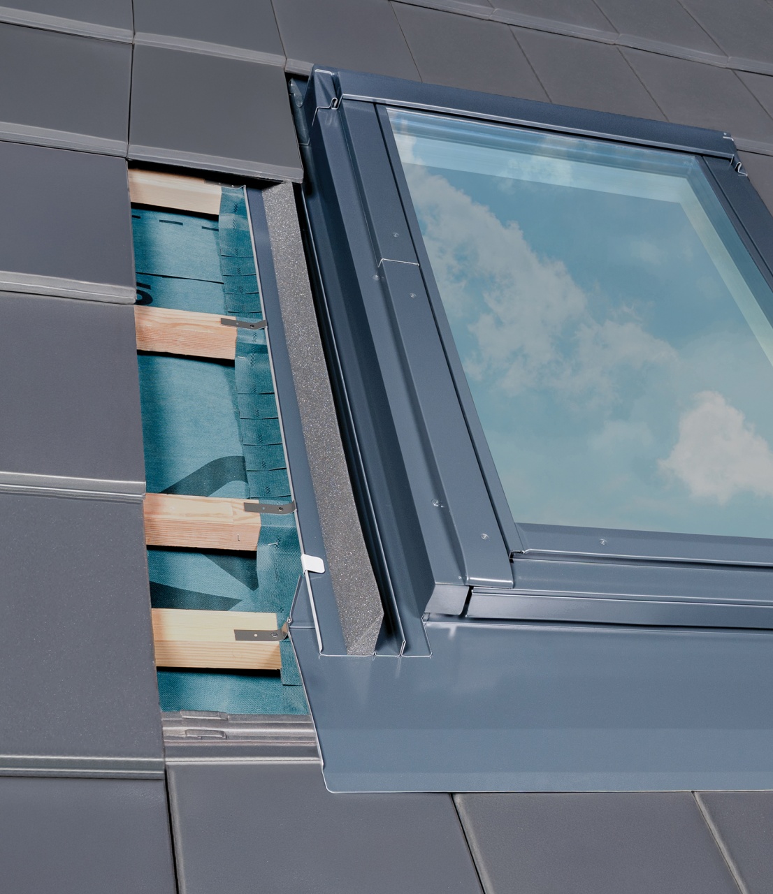 Lemování pro plochou tašku