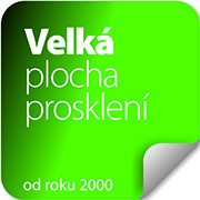 Velká plocha prosklení