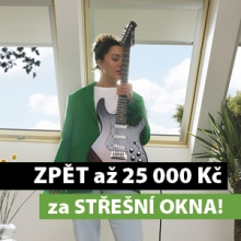 Získejte až 25 000 Kč za nákup střešních oken!